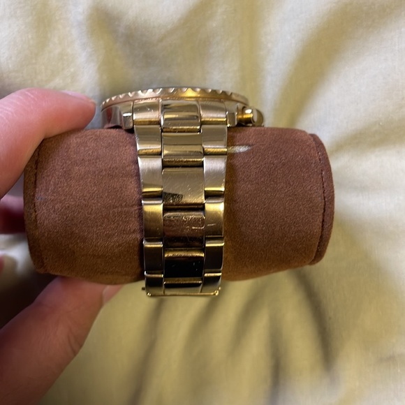 Michael Kors Gold Watch with Blue Face - Picture 7 of 13